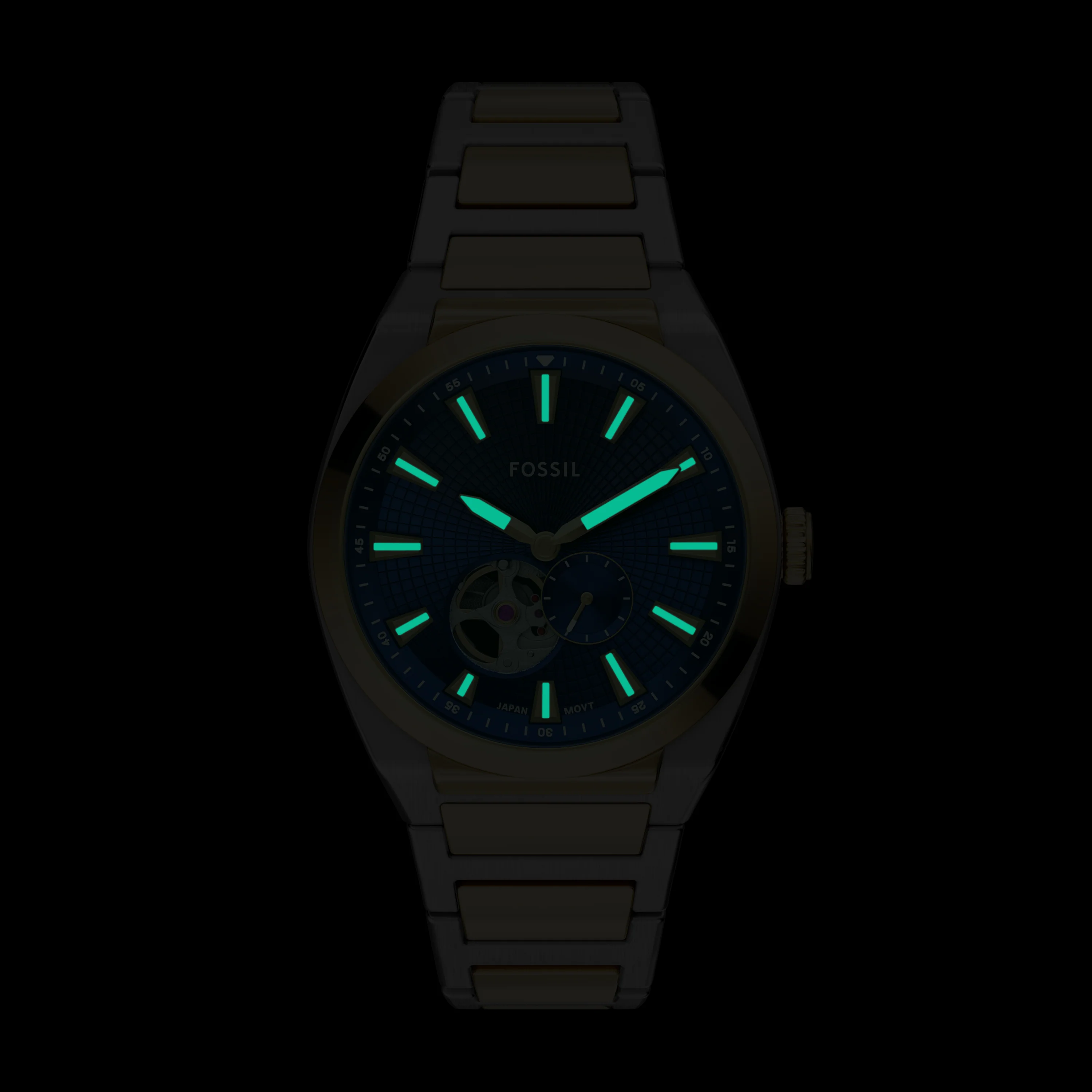 Everett Automatic Two-Tone Stainless Steel Watch - Image 6