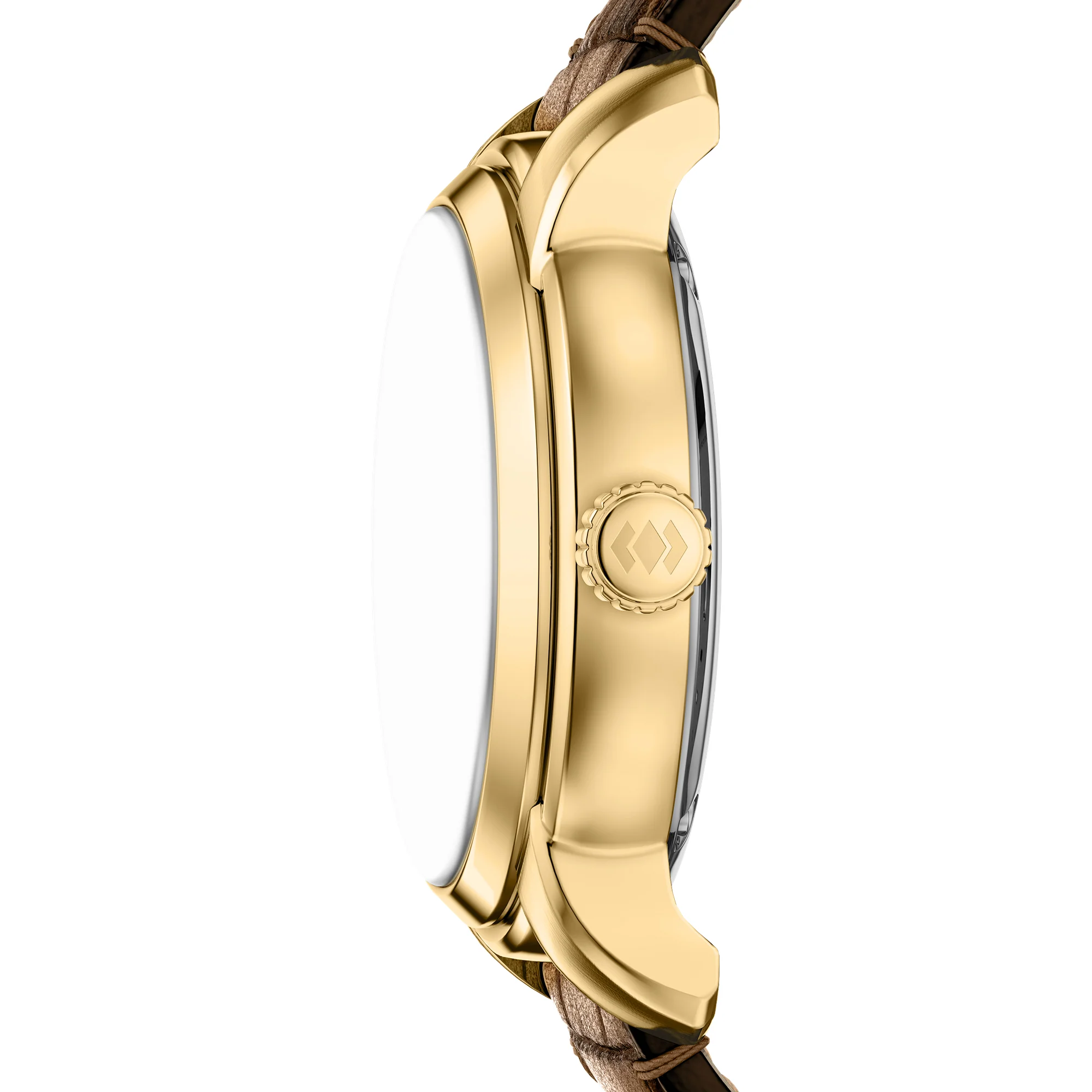 Fossil Heritage Automatic Brown Croco Leather Watch - Image 2