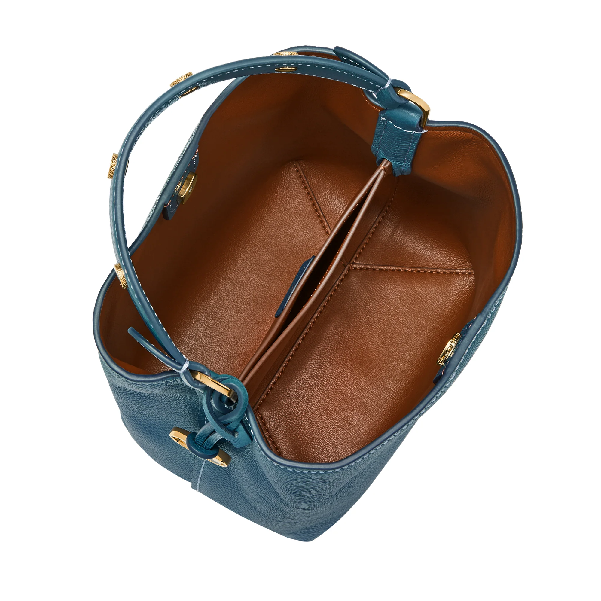 Jessie Leather Small Bucket Crossbody Bag - Image 2
