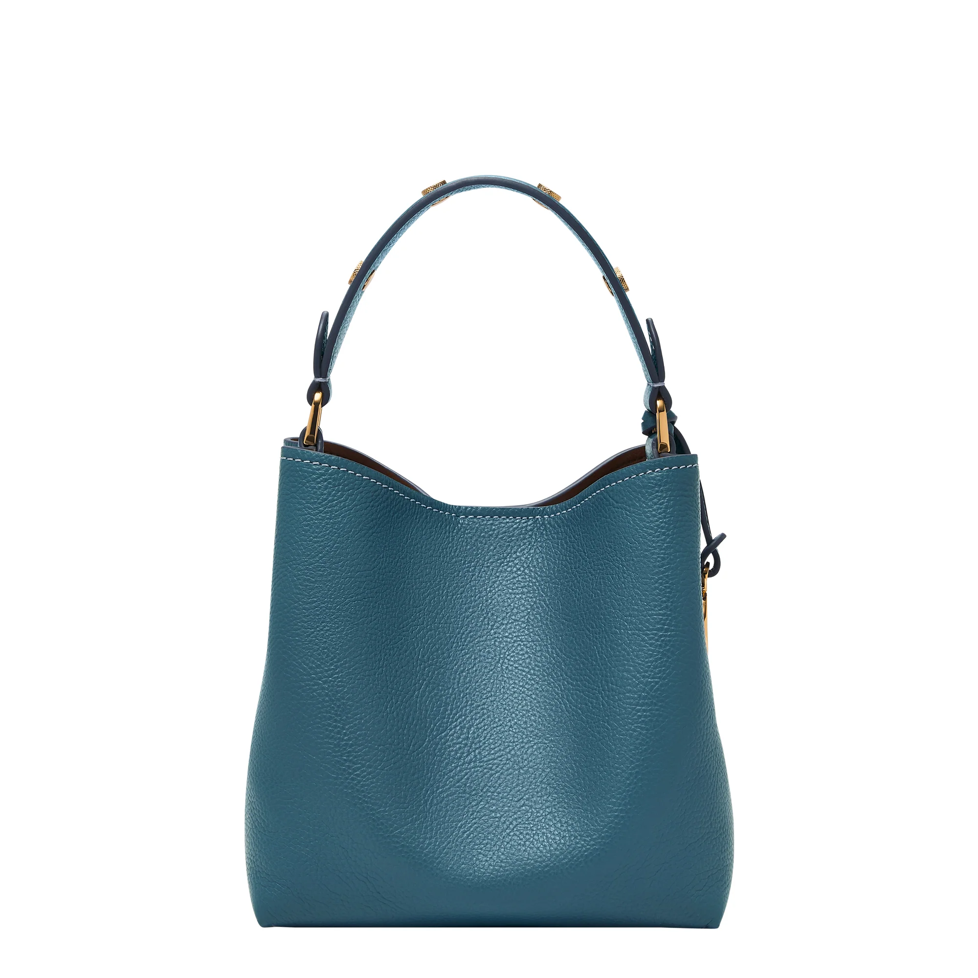Jessie Leather Small Bucket Crossbody Bag - Image 3