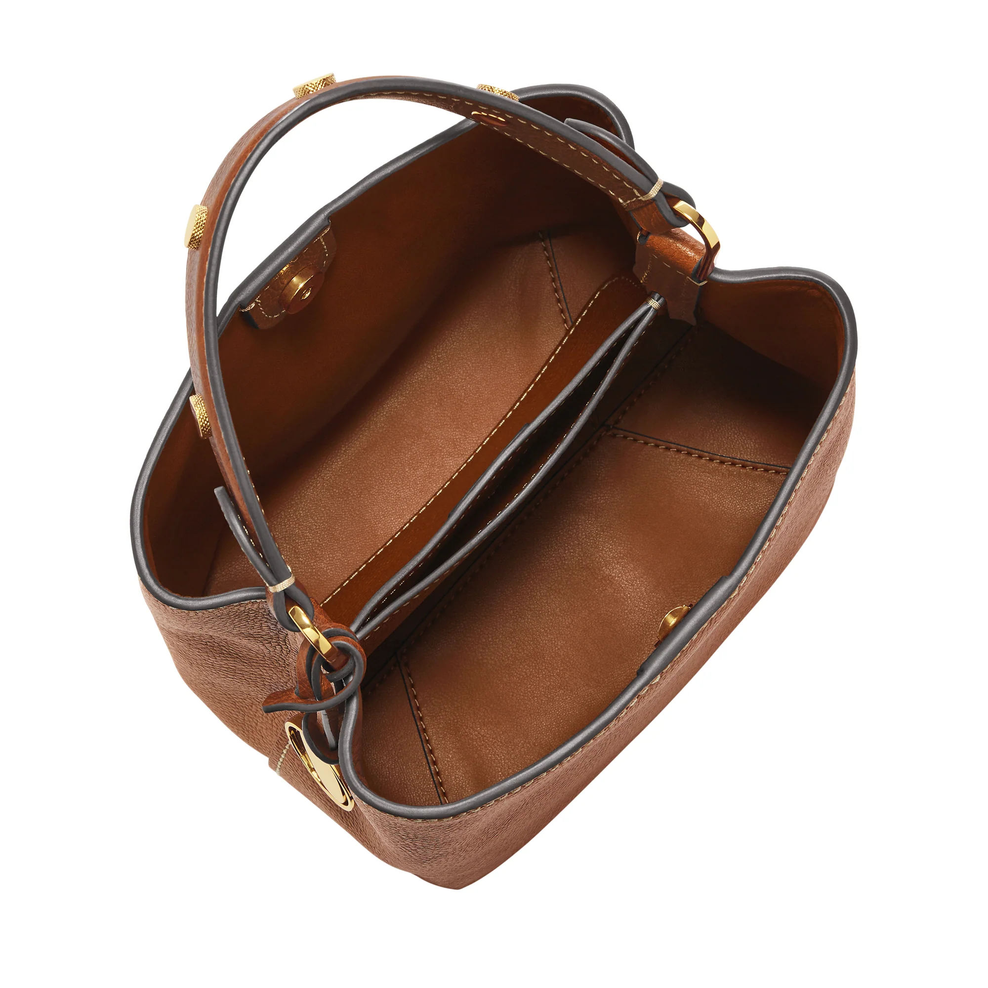 Jessie Leather Small Bucket Crossbody Bag - Image 2