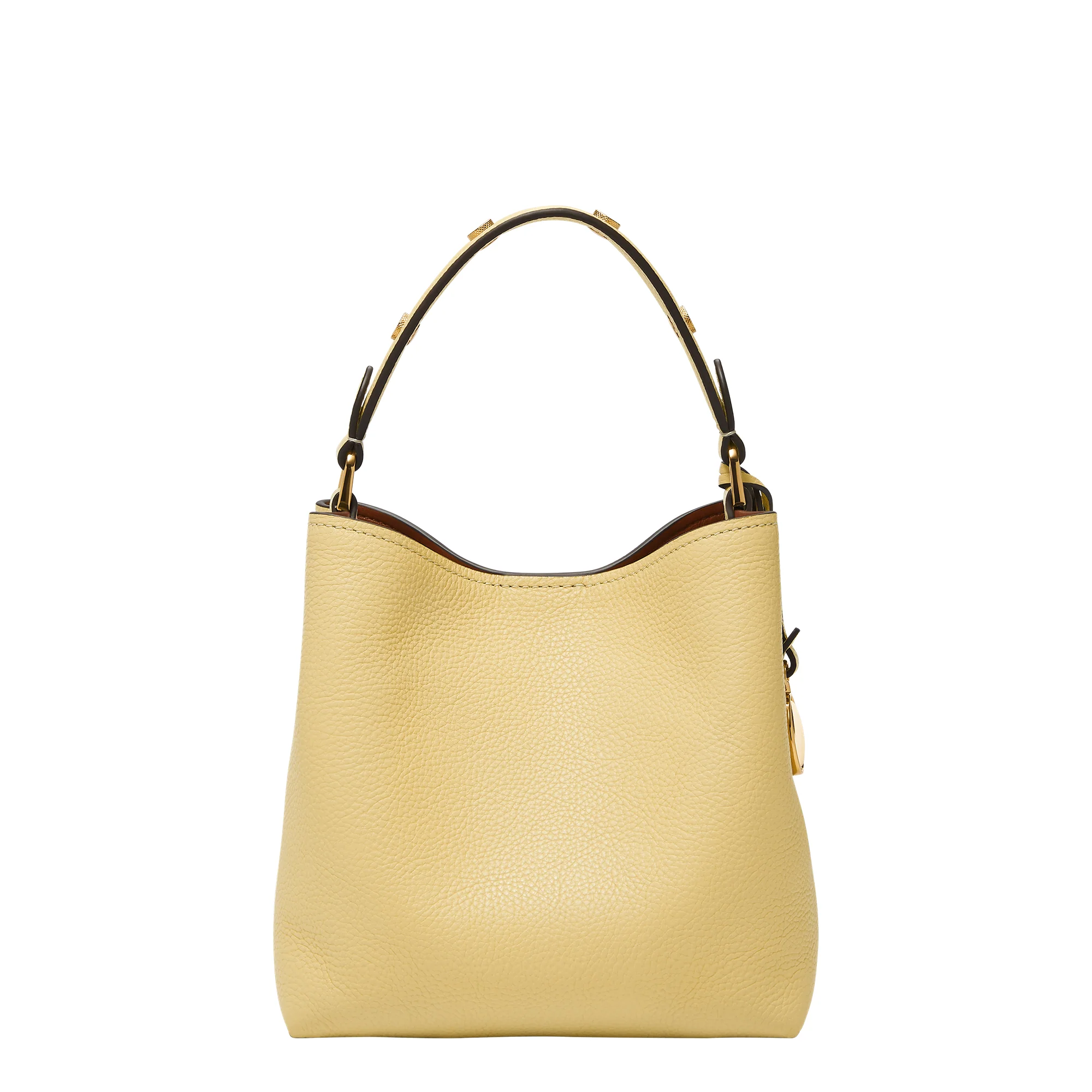 Jessie Leather Small Bucket Crossbody Bag - Image 3