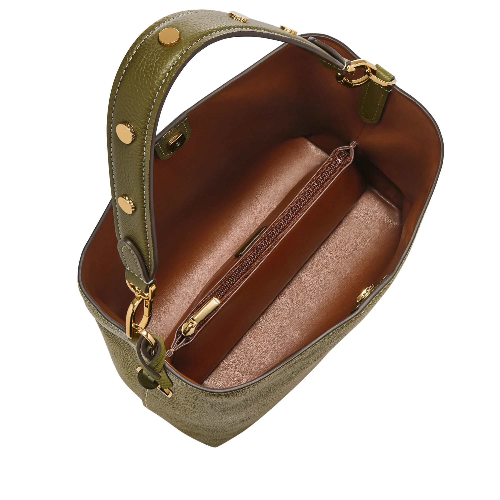 Jessie Leather Bucket Shoulder Bag - Image 2