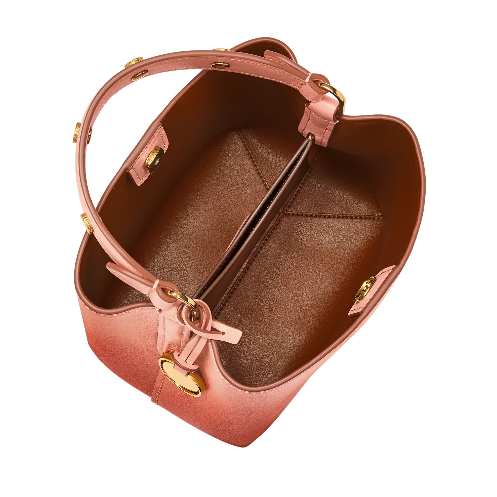 Jessie Leather Small Bucket Crossbody Bag - Image 4