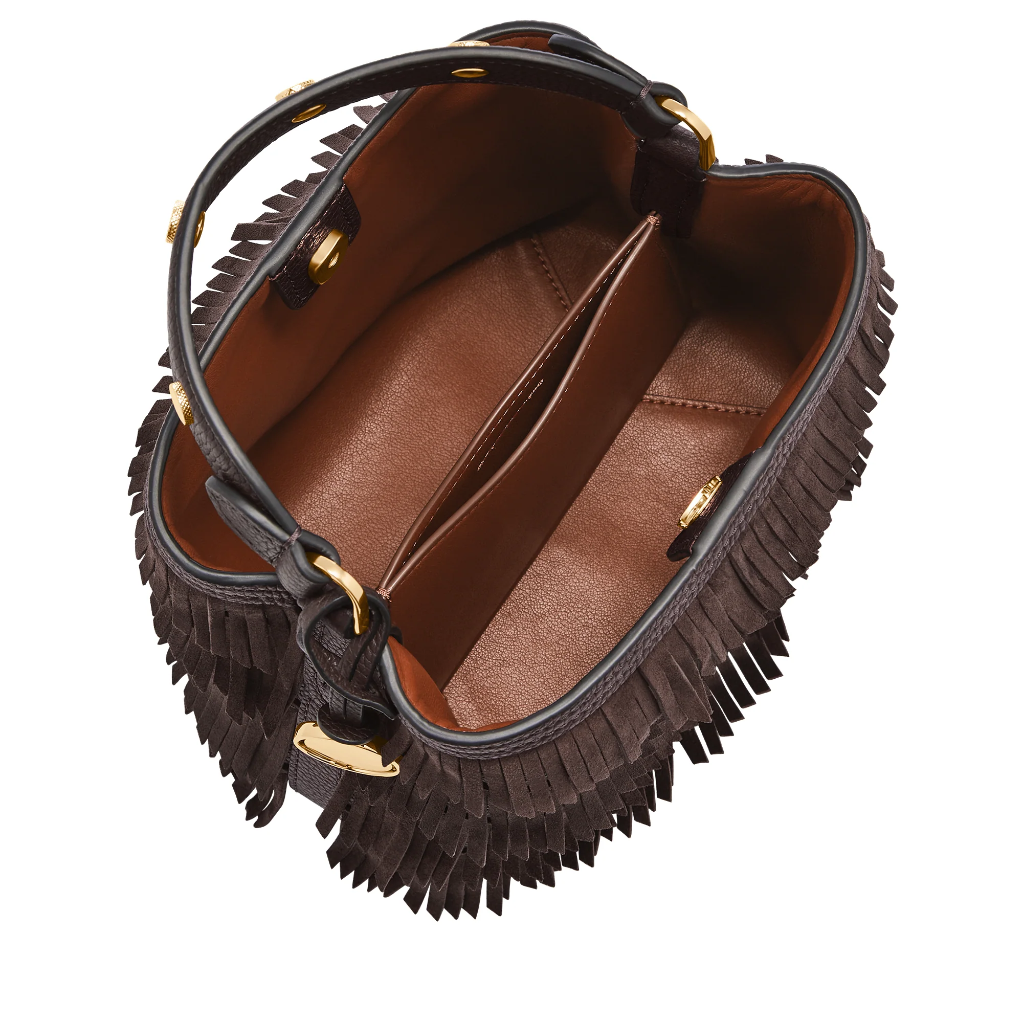 Jessie Leather Small Bucket Crossbody Bag - Image 2